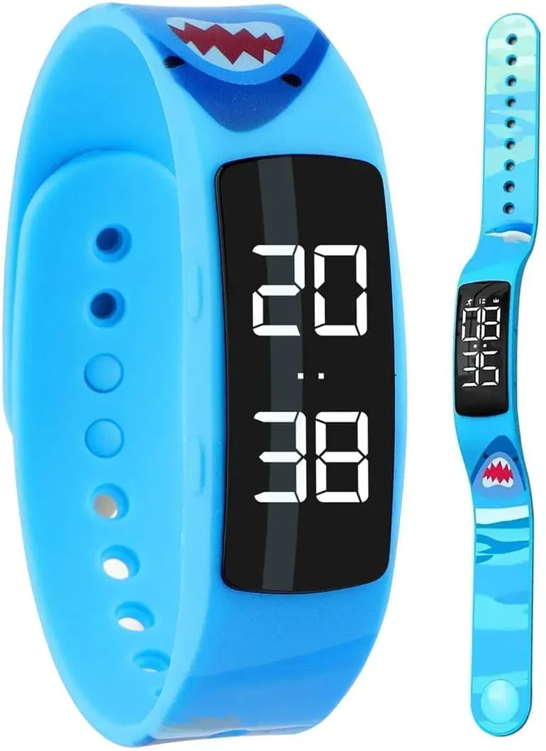ROBOTE Fitness Tracker für Kids, Activity Sport-Tracker Watch Waterproof Fit Smart Watch mit Step Tracker Kalorienzähler, für Kinder Damen und Herren (Blau), 8 x 5,5 x 3,2 cm