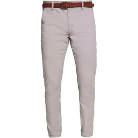Indicode Stoffhose "Gower", Herren, Gr. 30, Länge 34, grau (lt grau), Web, Obermaterial: 98% Baumwolle, 2% Elasthan, unifarben, schmal normal, Hosen Stoffhose, Baumwollmischung, regular fit