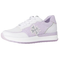 Marco Tozzi Damen Sneaker by Guido Maria Kretschmer white/lilac c., Damen:38 EU - 38