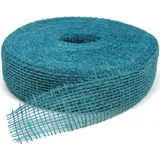 Geschenkband Jute petrol 40m / 50mm, 1 Rolle(n)