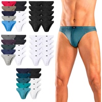 H.I.S., Herren, Unterhosen, Herren Mini-Slips im 10er Pack, Weiss, (L, 10er Pack)