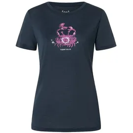 super.natural Mrs Crab Trainingsshirt Dunkelblau XS