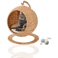 Rohrschneider runder Hängesessel für Katzen | Katzen Hängematte als Katzenbett | besonderes Katzenbett hoch | Katzenkorb modern| It-Piece Cat | Katzensofa hängend | stylische Katzenhöhle | Katzennest