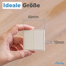 Shelly Blu Wall Switch 4, 4-fach, 16 Aktionen,