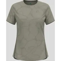 Odlo Damen Zeroweight Engineered Chill-Tec T-Shirt (Größe XL, gruen)