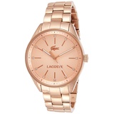 Lacoste Analog Quarzuhr für Damen mit Roségoldfarbenes Edelstahlarmband - 2000899