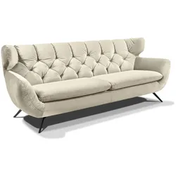 Portobello Sofa Chester Stoff Pearl 2,5-Sitzer