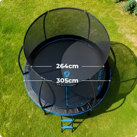 thunder® Thunder Gartentrampolin Ultra 305 cm Blau