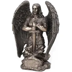 Signes Grimalt  Statuetten und Figuren Heiliger Michael, Der Bronze Betet  in Silbern, Einheitsgrösse