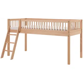 Vipack Spielbett Forrest 90 x 200 cm Buche massiv lackiert beige