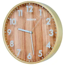 Peweta Funk-Wanduhr Wood 30,0 cm 210 braun