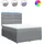 vidaXL Boxspringbett 140 x 200 cm Hellgrau