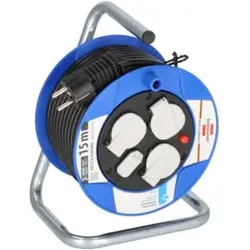 Garant Kompakt Kabeltrommel mit USB-Ladefunktion 15m H05VV-F3G1,5