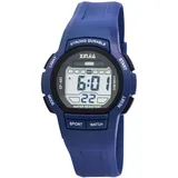 XINJIA Armbanduhr Damen Herren Unisex Digital Watch Uhr Silikonband Schwarz Blau