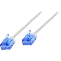 Logilink CQ3091U RJ45 Patchkabel CAT 6a U/UTP 10.00 m Weiß extrem dünn, hochflexibel, Flammwidrig, Halogenfrei 1 St.