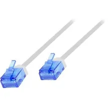 Logilink CQ3091U RJ45 Patchkabel CAT 6a U/UTP 10.00 m Weiß extrem dünn, hochflexibel, Flammwidrig, Halogenfrei 1 St.