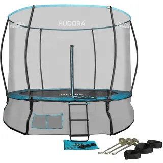 Hudora Fantastic 300V 300 cm inkl. Sicherheitsnetz und Leiter grün/türkis