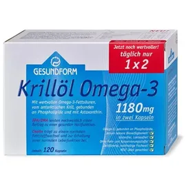 Provita Apoth.market.u.handels Gmbh Gesundform Krillöl 1180 mg Kapseln (Antarktis)