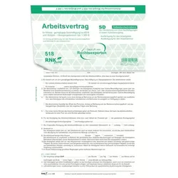 RNK Arbeitsvertrag Teilzeit-Beschäftigte SD, 2 x 2 Blatt, DIN A4