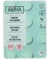 IROHA NATURE SOS Patchs anti-imperfections à l'acide salicylique Pansement(S) 18 pc(s)