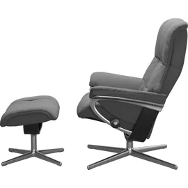 Stressless Stressless® Relaxsessel »Mayfair«, mit Cross Base, Größe S, M & L, Holzakzent Schwarz grau