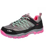 CMP Rigel Low Trekking Shoe Wp Wanderschuh, Cemento-Pink Fluo, 39