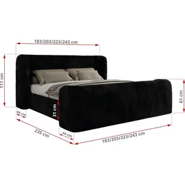 MKS Emora Classic DUO 200 x 200 cm H3 Schwarz