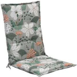 GO-DE Gartenstuhlauflage 108 x 50 cm grün weiß 1 St.