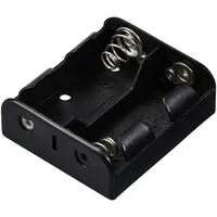 TRU Components TC-13220492 Batteriehalter 2x Baby (C) Druckknopfanschluss (L