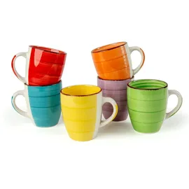 Spetebo Kaffeetasse 0,34 l Bunt 6 St.
