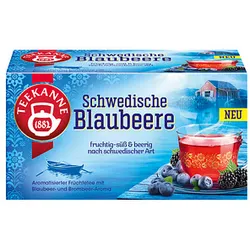 TEEKANNE Schwedische Blaubeere Tee 20 Portionen