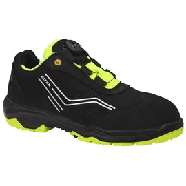 ELTEN AMBITION BOA Low ESD S2, Stahlkappe, leicht, sportlich, Schwarz/Gelb, Größe: 45