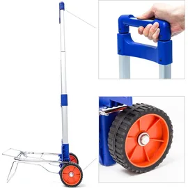 Relaxdays Transport Trolley blau