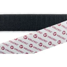 VELCRO® Velcro E08802533011425 Klettband zum Aufkleben Haftteil (l x B) 25000mm x 25mm Schwarz 25m