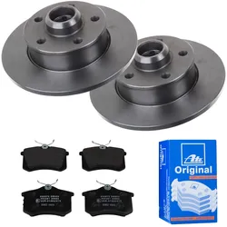 ATE Bremsensatz, Scheibenbremse hinten rechts links voll 226mm für SEAT VAG 1E0698451D 1E0698451C 1E0698451E 1420-22453