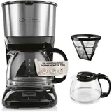 Barista Filterkaffeemaschine mit Glaskanne | Kaffeemaschine mit Digitaldisplay & Timerfunktion | Filtermaschine mit Tropfstopp & 900W | 1,25 Liter Kaffeekanne für 10 Tassen Kaffee