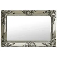 Furnicato Wandspiegel im Barock-Stil 60x40 cm Silbern