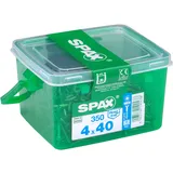SPAX Schraube Edelstahl 4 x 40 mm silberfarben 350 Stück