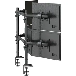 HFTEK®  MS625C-N - Tischhalterung für 5 Monitore bis 27/32 Zoll Bildschirme 8kg pro arm