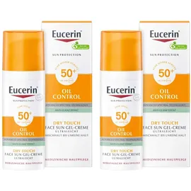 Eucerin Oil Control Face Sun Gel-Creme LSF 50+ 2 x 50 ml