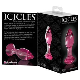 Icicles Analplug „No. 79“ Glas, pink