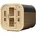 Design Saunahaus Luago 2x2 Art 2 naturbelassen Typ 2 mit 2 frontseitigen Fenstern Bausatz zur Selbstmontage inkl. gratis Sauna-Set (6-teilig)
