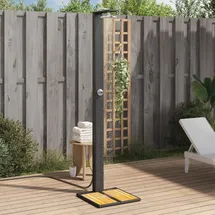 vidaXL Gartendusche schwarz 50x55x224 cm