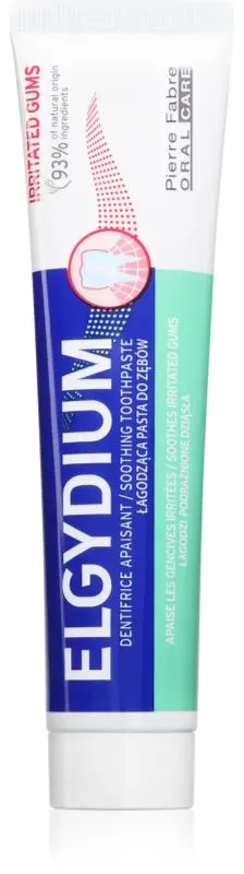 Elgydium Irritated Gums Zahnpasta unterstützt die Regeneration von gereiztem Zahnfleisch 75 ml