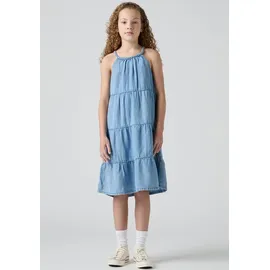 Levi's Levi's® Kids Neckholderkleid LVG HALTER TIERED DRESS mit horizontalen Nähten blau 128 (8J)