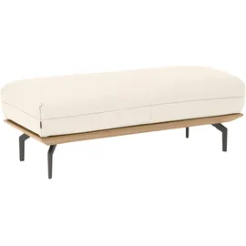 creation by rolf benz Polsterhocker »CR.420, Designhocker, Sitzhocker« in 2 Bezugsqualitäten, Holzrahmen in Eiche Natur oder Nussbaum weiß