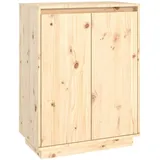 vidaXL Schuhschrank 60x35x80 cm Massivholz Kiefer