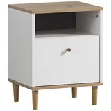 Schildmeyer Nachtschrank Hilda 40,3 x 33 x 52,2 cm Weiß