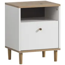 Schildmeyer Nachtschrank Hilda 40,3 x 33 x 52,2 cm Weiß