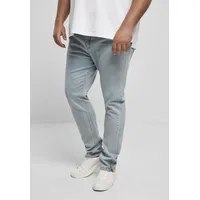 URBAN CLASSICS Slim Fit Zip Jeans - Light Blue